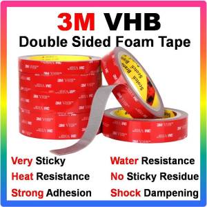 3M VHB Double Sided Foam Tape Car Bike Water Proof Heat Resistance Indoor Outdoor