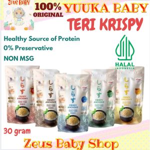 Yuuka Food Crispy Anchovy Ikan Teri Krispi 30g Camilan Sehat Lauk Nasi