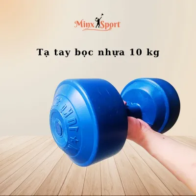 Tạ tay 10kg tạ nhựa cầm tay 10kg đã nhồi sẵn giúp tăng cường sức khỏe và rèn luyện cơ bắp
