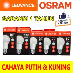 Bohlam Lampu Led Rumah Ledvance 5 Watt 7 Watt 9 Watt 12 Watt 15 Watt 5w 7w 9w 12w 15w E27 Garansi