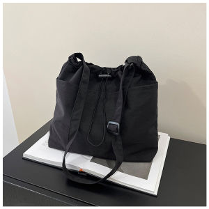 (SG Seller) Womens Casual Travel Shoulder Bag Large Capacity Lightweight Nylon Crossbody Tote Bag Adjustable Strap-BB86