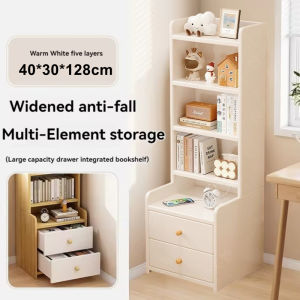 Bedside Table Bookshelf Integrated Small Cabinet Storage Locker Bedside Narrow Cabinet For Home Bookcase Bedside Supporter