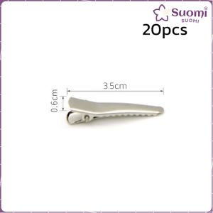 Suomi 20Pcs Metal Hair Alligator Clips Hair Style Tools Accessories