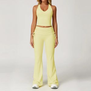 Women Tracksuit Yoga Set 2 Pieces Workout Outfits Fitness Sportswear Gym Clothes High Waist Leggings Sports Bra Athletic Wear2026