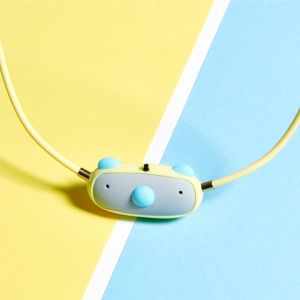 ible Wearable Air Purifier Airvida C1 Anti-Virus Anti-Allergy Anti-Bacteria Young Kids Children Air Cleansing Machine Anion Portable Air Purifier Necklace Cute Yellow Pink Grey Light Improve Air Quality USB Rechargeable Long Battery Life Safe Compliant