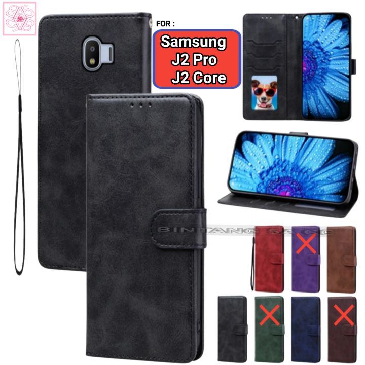 Dompet Case SAMSUNG J2 CORE J2 PRO Flip Cover Wallet Leather