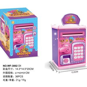 Celengan ATM Sidik Jari Musik / Celengan Brankas / Celengan Tabungan Anak Karakter