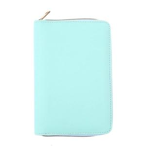 PU Leather Notebook Binder Refillable 6 Rings Binder for Filler Paper Zippered Closure Refillable Planner Binder Cover