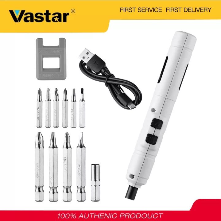 Vastar Mini Electric Screwdriver USB Cordless BaT Drill With Drill Bit ...