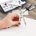 1 Set 7pcs Professional Drawing Compasses Practical Drafting Supplies (Blue). 