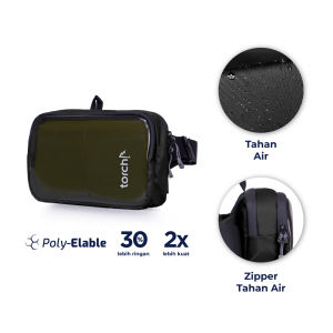 TORCH Tas Pinggang Anti Air Pria Wanita - Waistbag Cross Body Bag Waterproof Darklucent Damyang