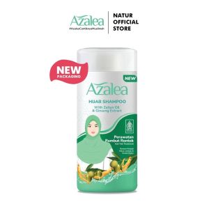 AZALEA Hijab Shampoo Perawatan Rambut Rontok dan Anti Lepek Ginseng Extract 170ml with Zaitun Oil