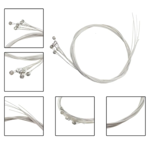 6 Pcs Classical Stainless Steel Wire Guitar Strings 1st-6th String Guitar Strings for Acoustic Folk Guitar Accessories