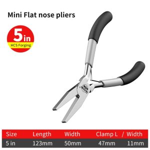 WUXU 1Pcs  Nose Pliers Jewelry Making Plier Round Bent Diagonal Mini Pliers Durable Multi-purpose Wire Cutting Pliers For DIY Small Jewelry