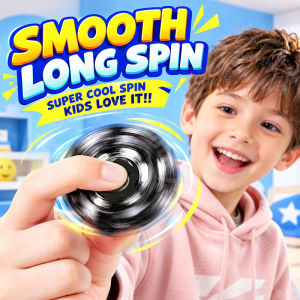 BUY 1 TAKE 1 Magnetic Fidget Toy for Kids Stress Relief Sensory Long Spin ADHD Anxiety Relief Black + Rubiks Cube-Style Fidget Toy—A Squeezable Stress-Relieving Puzzle Toy Suitable For Both Children And Adults COD