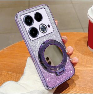 Casing Infinix Note 40 40s 40 Pro Luxury Gliter Premium TPU Ring Holder Mirror