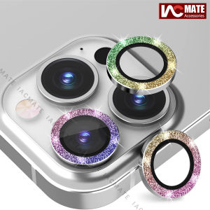 Glitter Camera Lens Protector for iPhone 15ProMax 15 Pro 14 ProMax 14 Plus 12 13 Pro Max 11 Promax 9H Tempered Glass Diamond Dazzle Metal Camera Screen Cover
