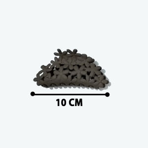 Jedai rambut bunga cewek jepitan besar polos doff 10 cm aksesoris kepala jepit rambut korea