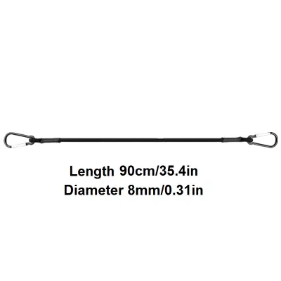 Stretch Hook Straps: 8mm Elastic Bungee Cords in 30/60/90/120cm - Secure Lightweight Gear on Bikes Cars & Roof Racks