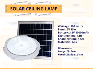 SOLARIZE Solar Ceiling Lamp 100W
