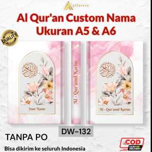 Alfareza - Al Quran Custom Nama Ukuran A5 / A6 | Alquran Cover Custom Nama | Quran Terjemahan Perkata Bisa Tulis Nama Di Cover I PART 1