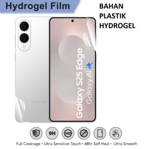 2in1 HYDROGEL FULLSET CLEAR SAMSUNG S25 EDGE S25 FE S25 S25 PLUS S25 ULTRA ANTI GORES BENING PLASTIK BAGIAN DEPAN LAYAR DAN BELAKANG