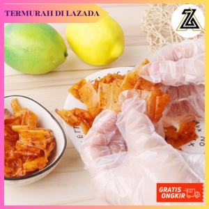 SARUNG TANGAN PLASTIK TRANSPARAN HIGIENIS SEKALI PAKAI 200 PCS KEMASAN KOTAK HAND GLOVES