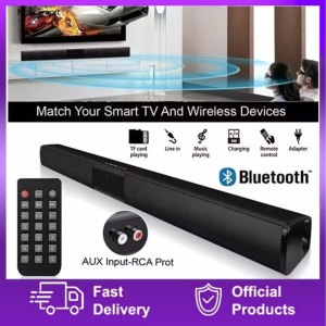 Home Theater Bluetooth 5.0 Speaker Super Bass Soundbar Tv Multimedia Speaker Wall Mounted FM/Radio/RCA/OPT