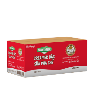 Thùng 12 hộp Creamer đặc Sữa pha chế có đường Nuti Hộp 1284g - Thương Hiệu NUTIFOOD