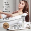 Epilator for Women, 7 in 1 Epilator Hair Removal for Women, Shaver, Bikini, Face Razor, Facial Brush, Face Massage and Body Exfoliator, IPX6 Waterproof Painless Lady Shaver Wet & Dry, 2 Speeds. 