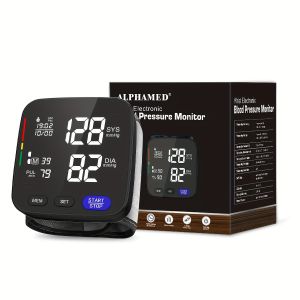 【Original 】1pc Household Wrist Blood Pressure Monitor Portable Wireless Wrist-mounted Digital Blood Pressure Monitor Can Store Up To 180 Readings For Two Users (Not Send Battery)