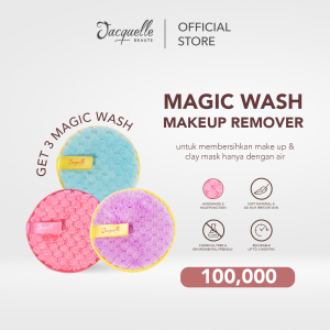 Jacquelle Bundle Magic Wash Package Makeup Remover - Pink Blue Lilac