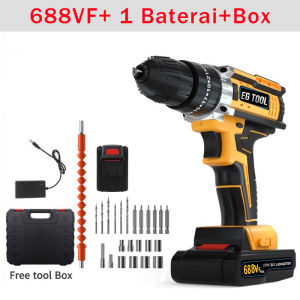 EG TOOL Bor Baterai Bor Listrik Bor Tanpa kabel 550V Set Lengkap Mata Bor Cordless Drill Full Set Of Drill Bits Bor Mesin Elektrik Drill Set Reversible Mesin Bor Tangan Listrik
