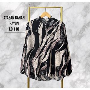 LEOPARD \ MACCAN BLOUSE|BISA COD || KEMEJA RAYON MOTIF LEOPARD | BLOUSE OVERSIZE WANITA MOTIF BIG SIZE ONE SIZZE FULL KANCING