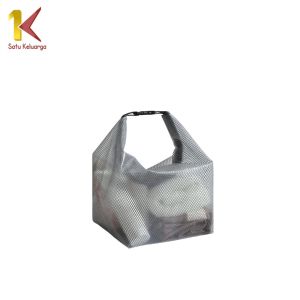 Satu Keluarga Tas Jaring Transparan C1303 Tas Travel Besar Kecil Storage Bag Penyimpanan Barang