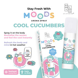 MyLO MOODS Aroma Spray (150ml) - Sleep Cooling Focus Essential Oil Room Spray for Babies & Kids