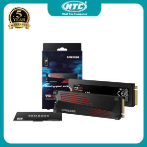 [CÓ TẢN NHIỆT] Ổ cứng gắn trong SSD 1TB Samsung 990 Pro With Heatsink PCIe Gen 4.0 x4 NVMe - MODEL MZ-V9P1T0 (Đen) Nhất Tín Computer