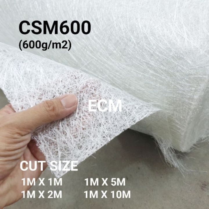 (LOOSE CUT 1M2 - 10M2) CSM600 FIBREGLASS MESH FIBERMESH 600GSM ...