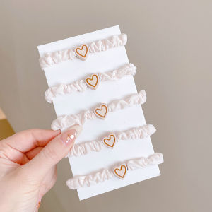 Ikat Rambut Korea 5 pcs / Kunciran Rambut /Tali Rambut / Karet Rambut