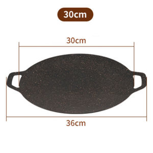 SIMHOME Korea Style Multifunctional Non Stick Pan Outdoor Camping BBQ Grill Pan 30-38cm Large Size Frying Pan For Induction Cooker