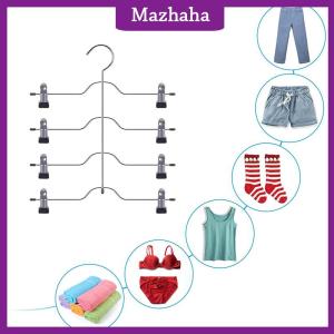 Mazhaha 6-Tier váy quần short treo tiết kiệm không gian không có trượt lưu trữ kim loại Váy Giá