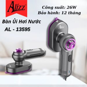 Bàn Ủi Hơi Nước Mini Cầm Tay Nhỏ Gọn Xoay 180 độ ALIZZ AL-13595 thích hợp Cho Mọi Loại Vải