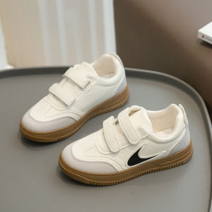 【TinaHao】Black Shoes For Kids Boys Casula School Formal Comfortable Low Top Neutral Colors With Ball Design