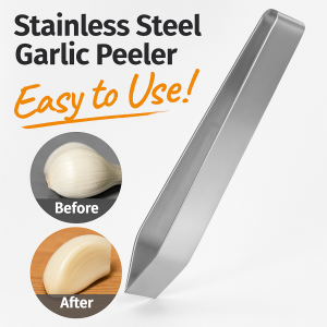 Stainless Steel Garlic Peeler Manual Quick Garlic Peeling Tool不锈钢剥皮夹子