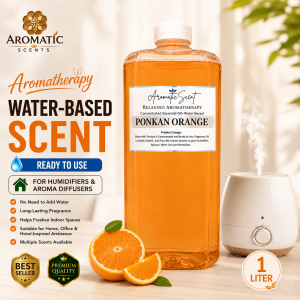Ponkan Orange 1L Water Based Scent Essential Oil Fragrance for Humidifier Air Freshener & Linen Spray