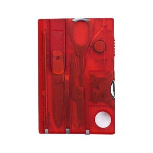 8 In 1 Swiss Card Emergency Survival Tools Multifunction Anti-rust Pocket Tools For Camping Hiking