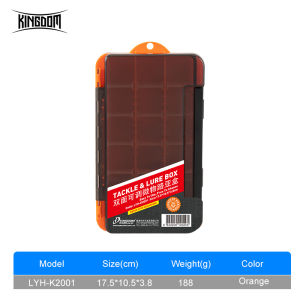 Kingdom fishing boxes organizer Fishing Tackle Boxes Adjustable Board &EVA Side Design Double Sided Fishing Accessories Jig Head lure Hook Boxes storage fishing lure boxes
