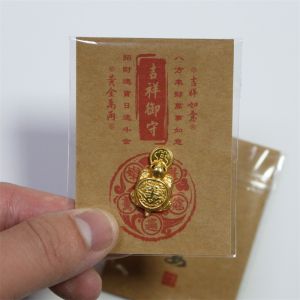 Lucky Turtle Wallet Charm Fengshui Money-biting Turtle for Longevity Protection Financial Stability Wealth Prosperity Lucky Charm