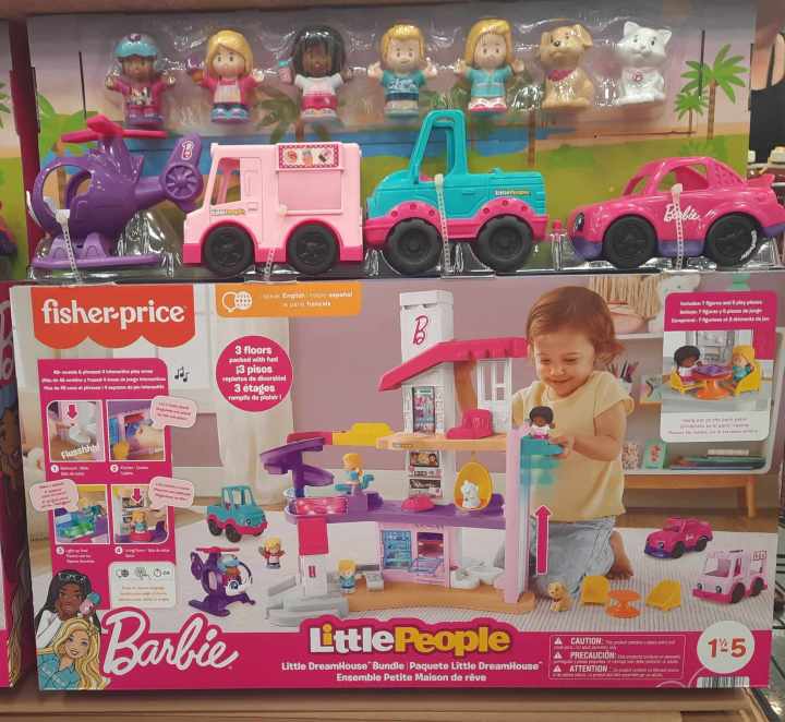 NEW and ORIGINAL LIMITED EDITION Barbie DreamHouse Bundle by Little People includes more people Vehicles and pets Barbie Dream House Toys Lazada Lazada PH