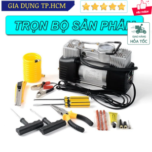 TonyDecor - Máy Bơm Hơi Lốp Đa Năng Cho Ô Tô Và Xe Máy Portable Car Air Compressor Plastic Box